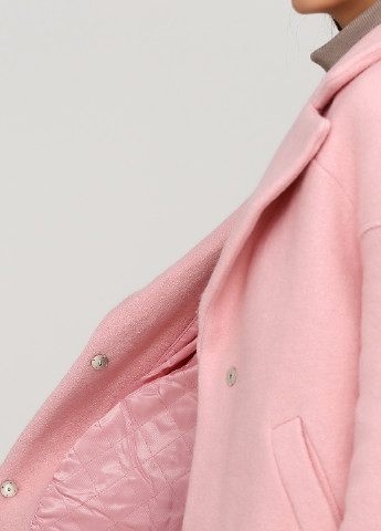 Светло-розовое демисезонное Пальто однобортное Only