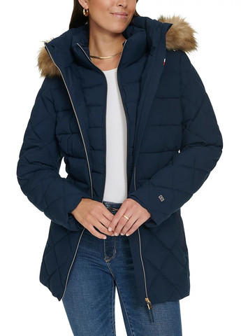 Темно-синяя демисезонная куртка Tommy Hilfiger