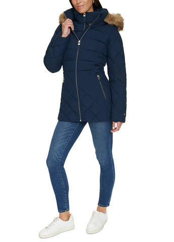 Темно-синяя демисезонная куртка Tommy Hilfiger