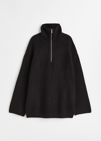 Чорний зимовий светр H&M