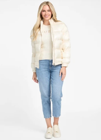Молочная демисезонная куртка Guess