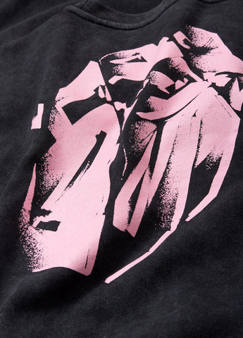 Чорний світшот C&A рок-гурт без декору (322945561)