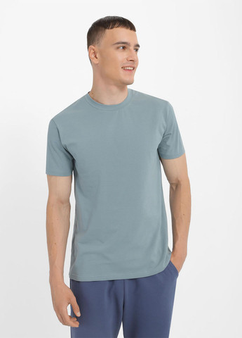 Серо-голубая футболка Promin