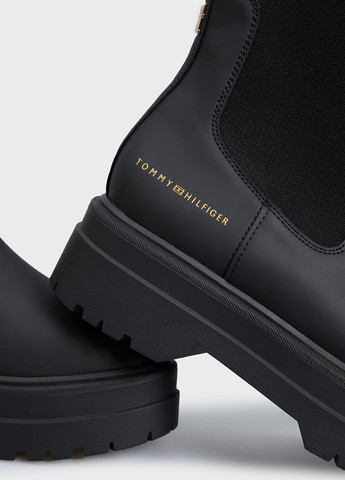 Зимние ботинки челси Tommy Hilfiger с логотипом из полиуретана, тканевые
