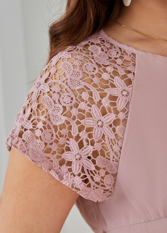 Рожево-лілова кежуал сукня SHEIN однотонна