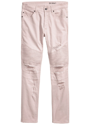 Бледно-розовые демисезонные джинсы H&M