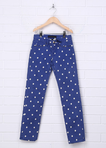 Синие демисезонные скинни джинсы Juicy Couture