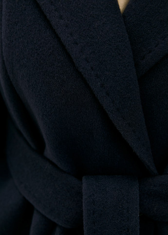 Темно-синє демісезонне Пальто двобортне Florens