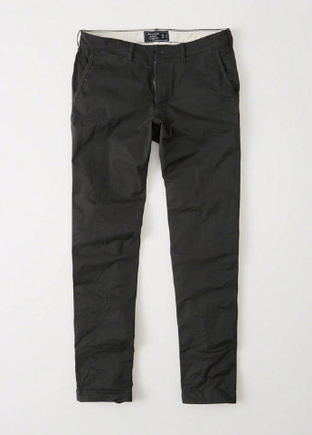Черные кэжуал демисезонные зауженные брюки Abercrombie & Fitch