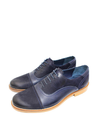 Синие кэжуал туфли Luciano Bellini на шнурках