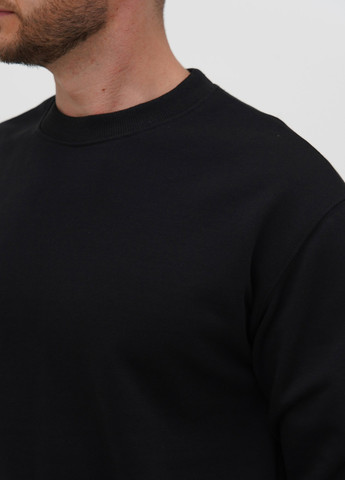 Черный свитшот Trend Collection однотонный без декора (328567458)