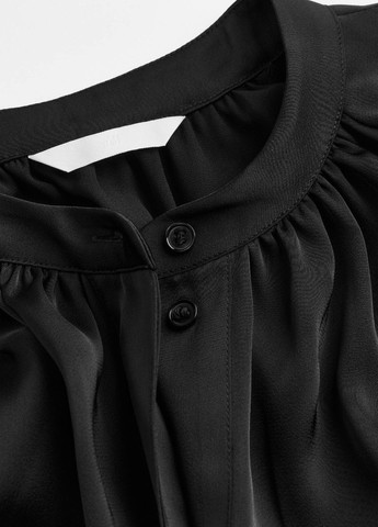 Чорна кежуал сукня а-силует H&M однотонна