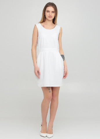 Білий коктейльна сукня Only однотонна