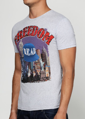 Светло-серая футболка Star Lion