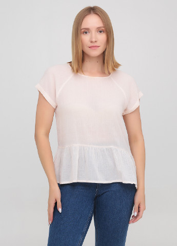 Светло-розовая летняя блуза Vila Clothes