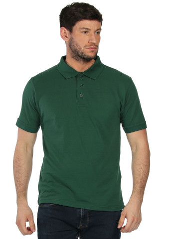 Темно-зеленая футболка-поло для мужчин Regatta однотонная