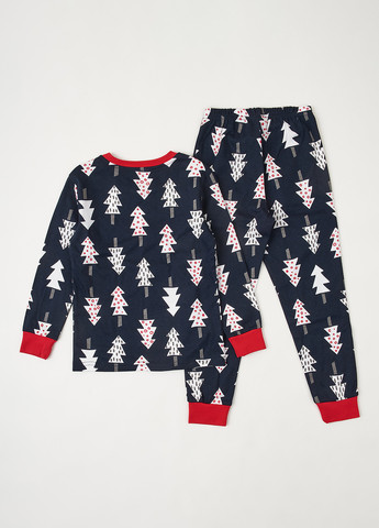 Синяя всесезон пижама (лонгслив, брюки) лонгслив + брюки KRAKO