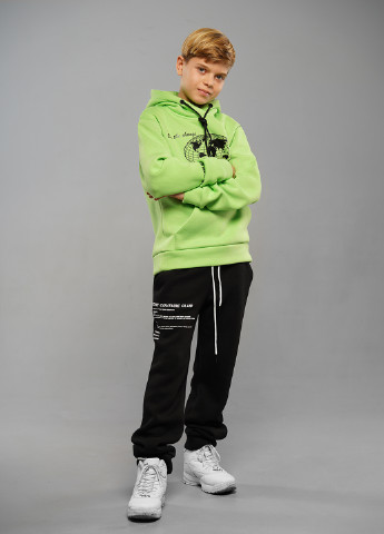 Ерік салатовий, теплий спортивний костюм із начосом Sinthia (254916633)