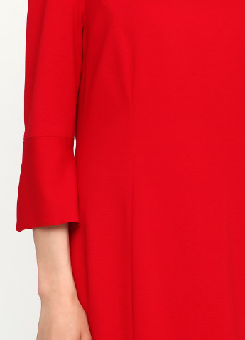 Красное кэжуал платье миди Gerry Weber однотонное