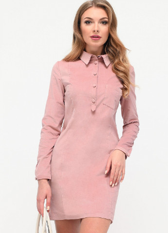 Рожева кежуал сукня Carica однотонна