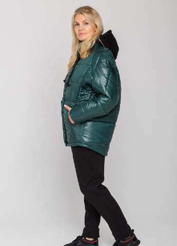 Зелена зимня зимова жіноча куртка лія MioRichi