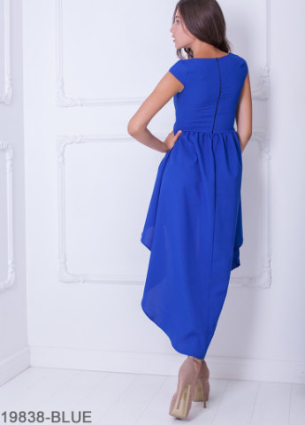 Синя кежуал асиметричне плаття ferreira Podium однотонна