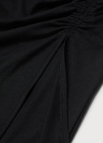 Черная кэжуал однотонная юбка H&M