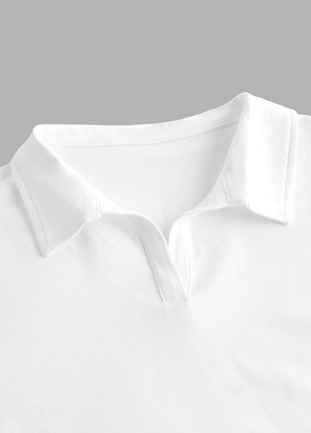 Черно-белая женская футболка-поло (2 шт.) SHEIN с рисунком