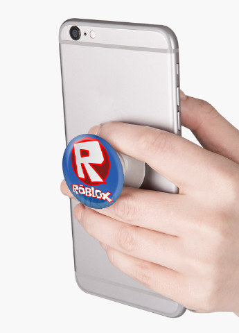 Попсокет (Popsockets) тримач для смартфону Роблокс (Roblox) (8754-1708) Чорний MobiPrint (216836488)