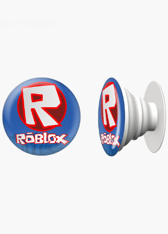Попсокет (Popsockets) держатель для смартфона Роблокс (Roblox) (8754-1708) Черный MobiPrint (216836488)