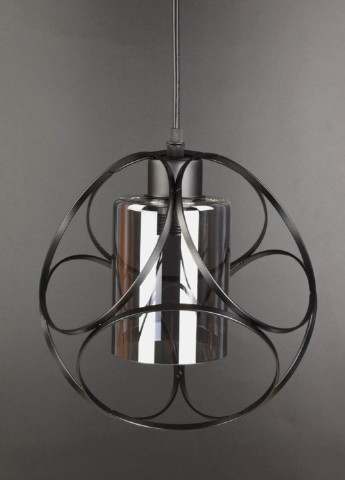 Люстра стельова підвісна в стилі LOFT (лофт) 12632/1-gr Матовий чорний 35х23х23 см. Handmade (234537627)