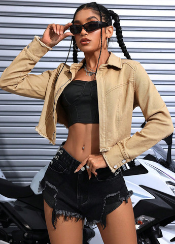 Песочная летняя куртка SHEIN