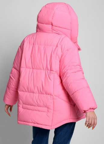 Рожева зимня зимова жіноча куртка оверсайз X-Woyz