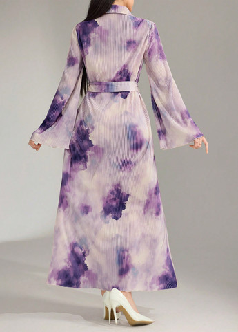 Фіолетова кежуал сукня сукня-сорочка SHEIN варенка