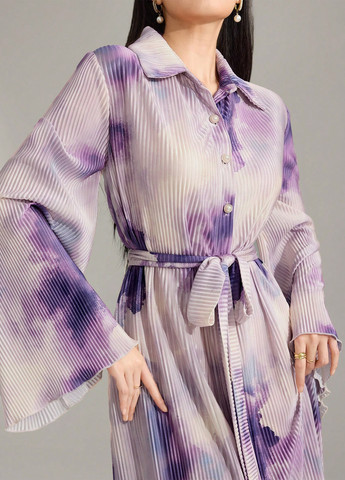 Фіолетова кежуал сукня сукня-сорочка SHEIN варенка