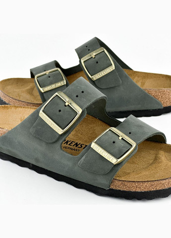 Темно-зеленые шлепанцы 1028030 Birkenstock