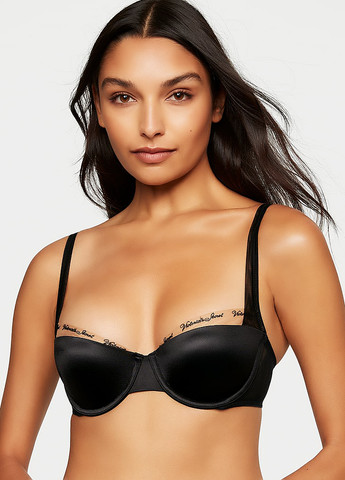 Черный демисезонный комплект (бюстгальтер, трусики) Victoria's Secret