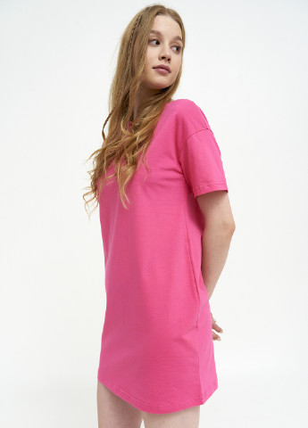 Рожева літня футболка-сукня жіноча KASTA design