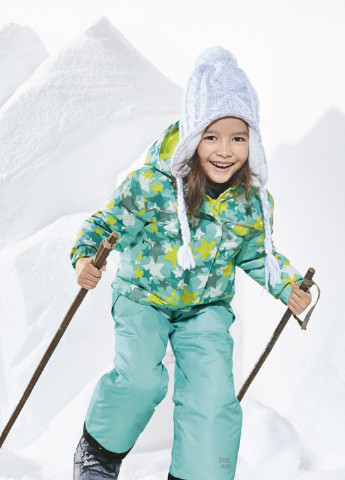 Мятная зимняя куртка лыжная Lupilu
