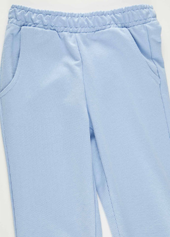 Светло-голубые спортивные демисезонные джоггеры брюки DeFacto