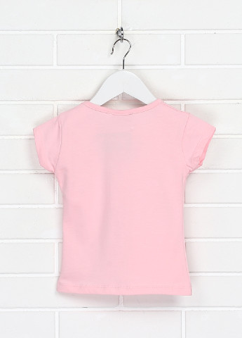 Розовая летняя футболка Hacali Kids
