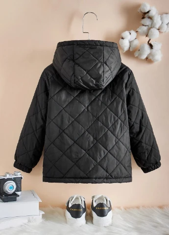 Черная зимняя куртка SHEIN
