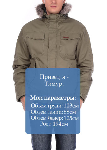 Оливкова (хакі) демісезонна куртка Emerson
