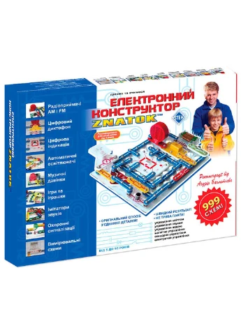 Електронний конструктор 999 схем Construction Kits ZNATOK (253142289)