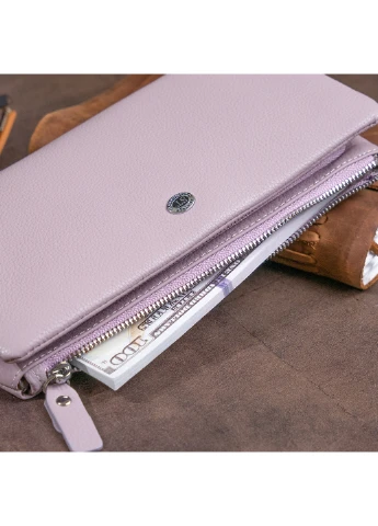 Жіночий шкіряний гаманець-клатч 20,8х10х2 см st leather (252133431)