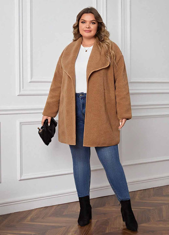 Песочное демисезонное Пальто оверсайз SHEIN