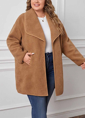 Песочное демисезонное Пальто оверсайз SHEIN