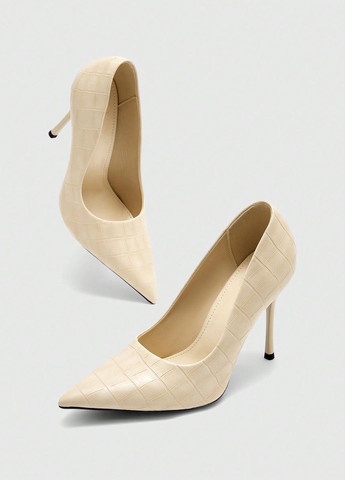 SHEIN Туфлі туфлі-човники кремовий з штучна шкіра, китай — демісезон (365779235)