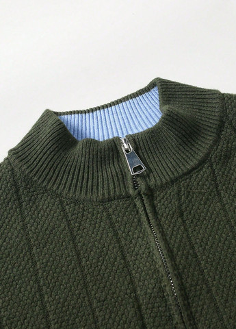 Серо-зеленый демисезонный кардиган SHEIN