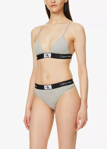 Серый демисезонный комплект (бюстгальтер, трусики) Calvin Klein